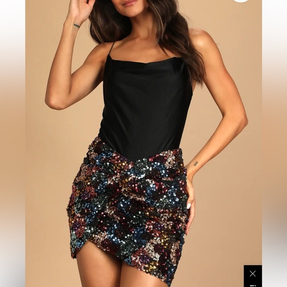 NWT Lulu’s Prismatic Perfection Mini Skirt - Picture 1 of 11